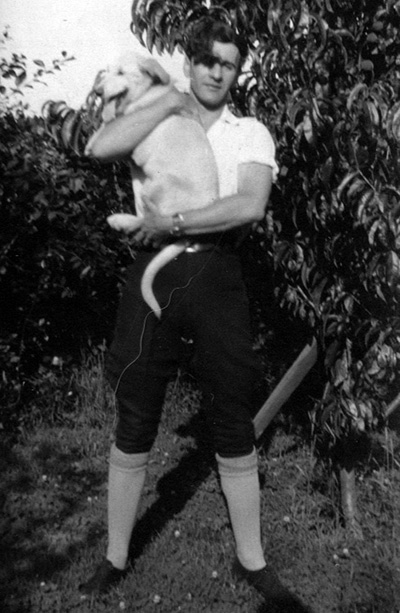 teenaged-george-quaintance-and-his-dog