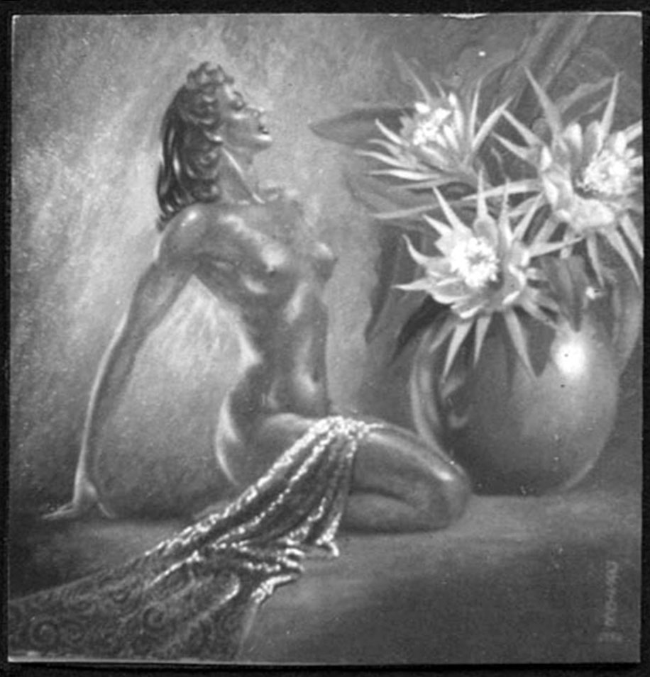 early female nude moonflower